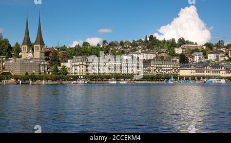 Vierwaldstättersee in der Schweiz auch Vierwaldstätter See in der Schweiz genannt Stockfoto