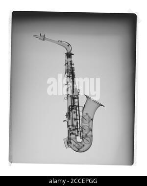 Saxophon, Röntgen Stockfoto