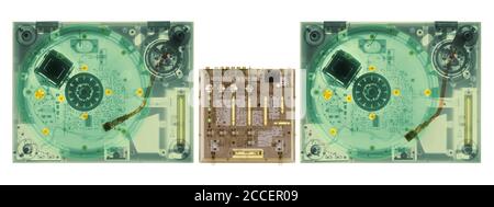 Disc-Jockey-Decks, Röntgen Stockfoto