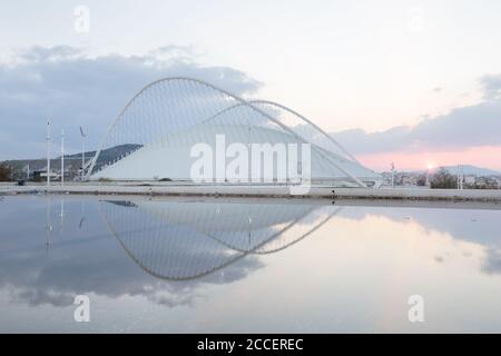 Athen, Griechenland - 11 November, 2018: Architektur in Olympic Sports Complex OACA in Athen, Griechenland. Stockfoto
