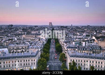 Europa, Frankreich, Paris, Triumphbogen, Place Charles de Gaulle, Champs Elysees, Stockfoto