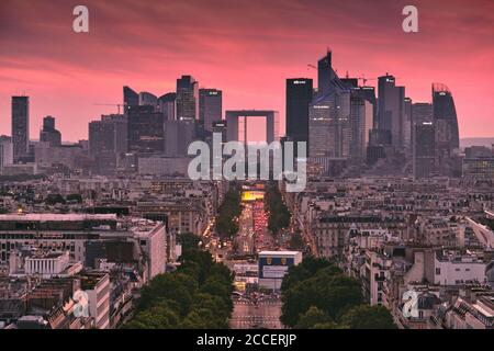 Europa, Frankreich, Paris, Triumphbogen, Place Charles de Gaulle, Champs Elysees, Stockfoto