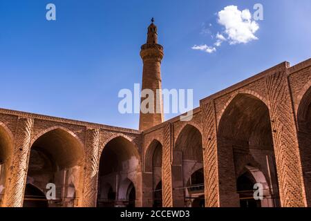 Iran, Nain, Innenhof der Freitagsmoschee, Stockfoto