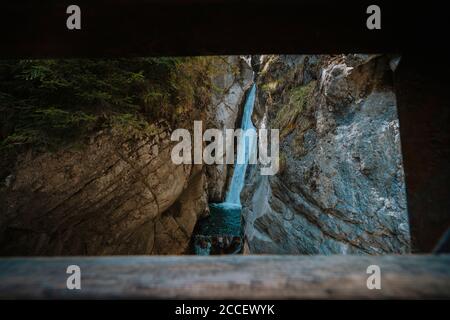 Europa, Deutschland, Bayern, Bayerische Alpen, Sudelfeld, Tatzelwurm, Brannenburg, Bayrischzell, Wasserfall Stockfoto