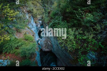 Europa, Deutschland, Bayern, Bayerische Alpen, Sudelfeld, Tatzelwurm, Brannenburg, Bayrischzell, Wasserfall Stockfoto