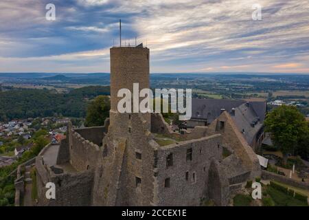 Europa, Deutschland, Hessen, Wettenberg, Giessener Land, Lahn-Dill-Kreis, Naturpark Lahn-Dill-Bergland, Schloss Gleiberg Stockfoto