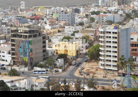 Dakar (Senegal), eine afrikanische Megalopolis in kontinuierlicher Expansion Stockfoto