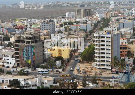 Dakar (Senegal), eine afrikanische Megalopolis in kontinuierlicher Expansion Stockfoto