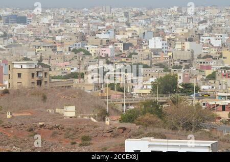 Dakar (Senegal), eine afrikanische Megalopolis in kontinuierlicher Expansion Stockfoto