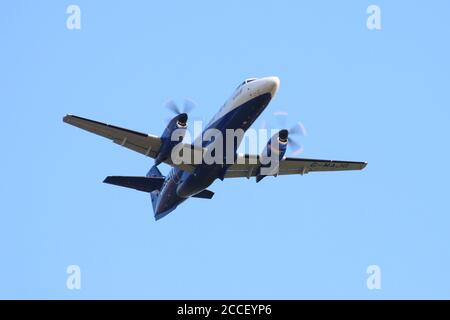 G-MAJG, ein British Aerospace Jetstream 41 von Eastern Airways, auf der RAF Leuchars Airshow im Jahr 2012. Stockfoto