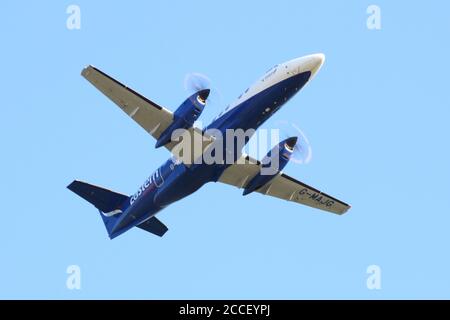 G-MAJG, ein British Aerospace Jetstream 41 von Eastern Airways, auf der RAF Leuchars Airshow im Jahr 2012. Stockfoto