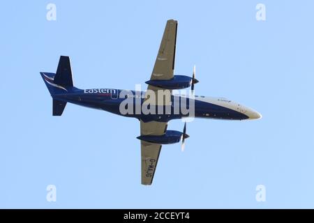 G-MAJG, ein British Aerospace Jetstream 41 von Eastern Airways, auf der RAF Leuchars Airshow im Jahr 2012. Stockfoto