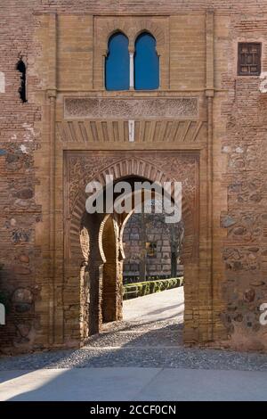 Granada (Spanien), Alhambra, Puerta del Vino Stockfoto