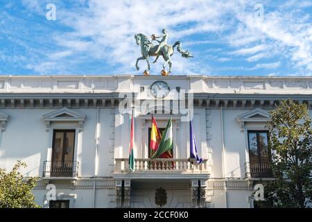 Granada (Spanien), Altstadt, Plaza del Carmen, Rathaus Stockfoto