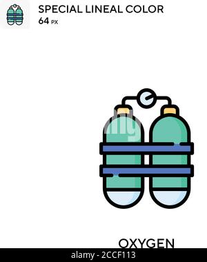 Oxygen Special lineales Farbsymbol. Illustration Symbol Design Vorlage für Web mobile UI-Element. Stock Vektor