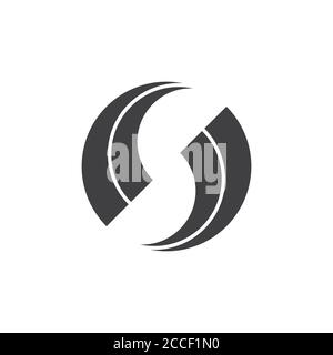 Straßenkreis geometrische Kreis Logo Vektor Stock Vektor