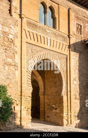 Spanien, Granada, Alhambra, Puerta del Vino Stockfoto