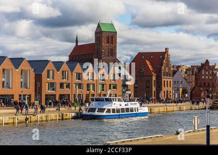 Alter Hafen in Wismar, Wismarbucht, Deutschland, Mecklenburg-Vorpommern, Stockfoto