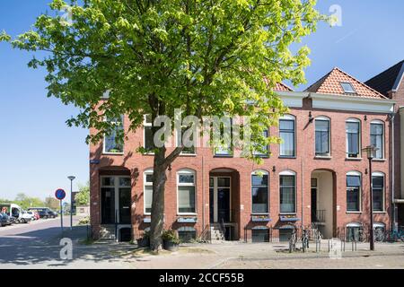 Wohnhaus in Groningen, Niederlande Stockfoto