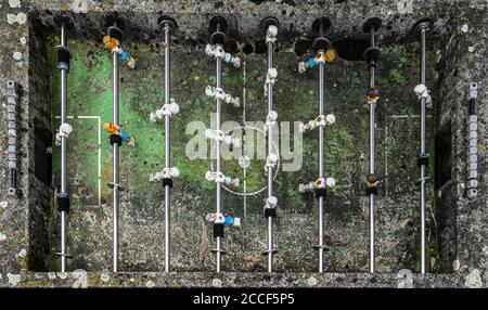 Völlig menschenleer Tischfußball Stockfoto