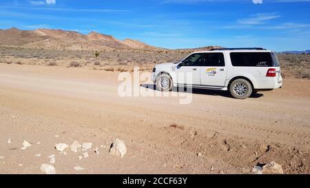 4WD Abenteuer in den Wüsten von Nevada, USA Stockfoto