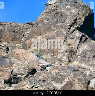 Petroglyphen in der Nevada USA Stockfoto