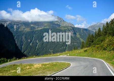 Österreich, Montafon, die Silvretta Hochalpenstraße. Stockfoto