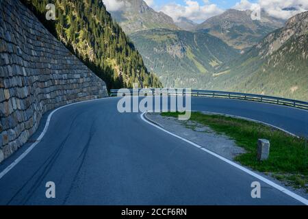 Österreich, Montafon, die Silvretta Hochalpenstraße. Stockfoto