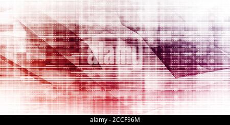 Globales Netzwerk mit modernem Konzept Stockfoto