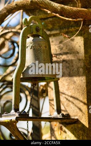 Eintritt zu den Palheiro Gärten in Funchal mit exotischen Bäumen, mehreren Themengärten, Kapelle, Madeira, Portugal Stockfoto