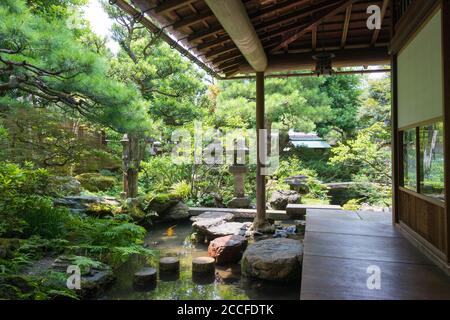 Kanazawa - Standort des Nomura Clan Samurai House in Kanazawa, Ishikawa, Japan. Eine berühmte historische Stätte. Stockfoto