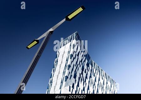 Bella Sky Hotel mit moderner Architektur in Kopenhagen, Ørestad, Dänemark, Skandinavien Stockfoto