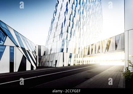 Bella Sky Hotel mit moderner Architektur in Kopenhagen, Ørestad, Dänemark, Skandinavien Stockfoto