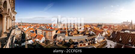 Panorama von Quedlinburg im Harz, Sachsen-Anhalt, Deutschland Stockfoto