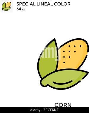 Corn Special lineales Farbsymbol. Illustration Symbol Design Vorlage für Web mobile UI-Element. Stock Vektor