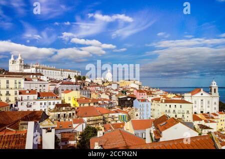 Alfama Altstadt in Lissabon, Portugal Stockfoto