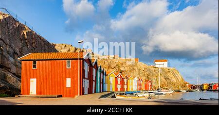 Fischerhafen in Smogen, Schweden Stockfoto