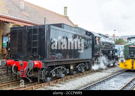 Ex-USA S160 Dampflok 6046 in Minehead Station, West Somerset Railway Spring Gala, England, Großbritannien Stockfoto