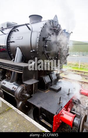 Ex-USA S160 Dampflok 6046 in Minehead Station, West Somerset Railway Spring Gala, England, Großbritannien Stockfoto