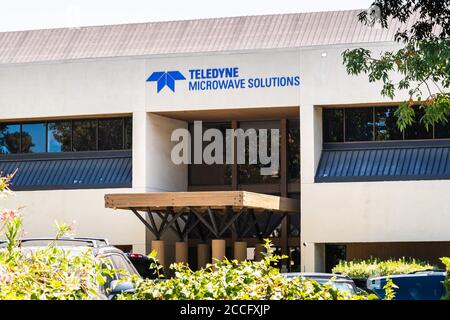 August 3, 2020 Mountain View / CA / USA - Teledyne Microwave Solutions (ein Mitglied der Teledyne Technologies Group) Hauptsitz im Silicon Valley; Stockfoto