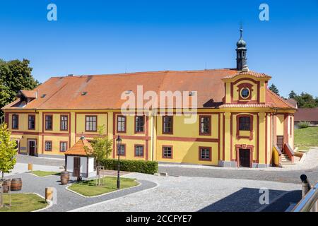 Královský Pivovar Krušovice, Česká republika / königliche Brauerei Krusovice, Tschechische republik Stockfoto