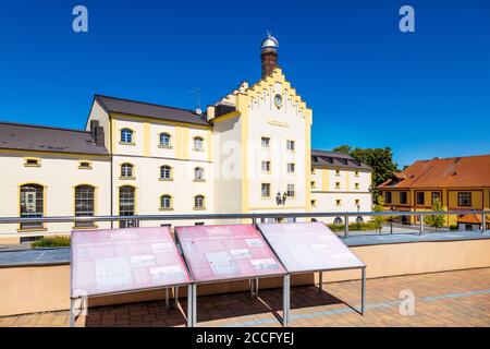 Královský Pivovar Krušovice, Česká republika / königliche Brauerei Krusovice, Tschechische republik Stockfoto