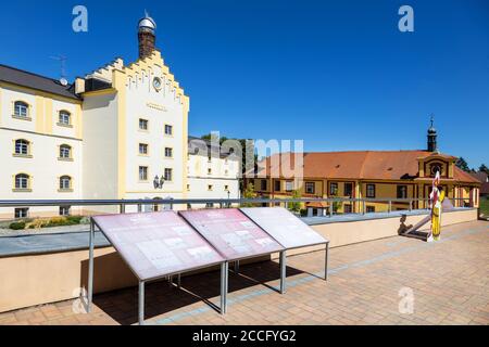 Královský Pivovar Krušovice, Česká republika / königliche Brauerei Krusovice, Tschechische republik Stockfoto