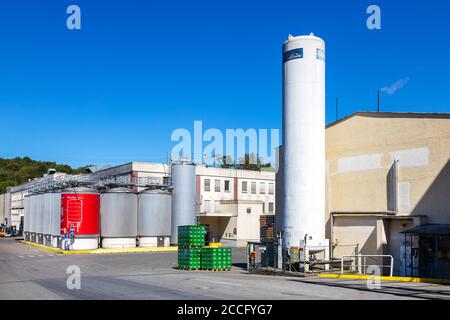 Královský Pivovar Krušovice, Česká republika / königliche Brauerei Krusovice, Tschechische republik Stockfoto