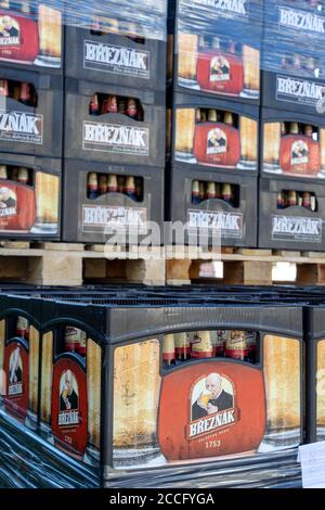 Královský Pivovar Krušovice, Česká republika / königliche Brauerei Krusovice, Tschechische republik Stockfoto