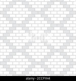 Mauerwerk Textur nahtlose Muster. Dekoratives Aussehen von Header Ziegelbindung. Rautenmauerwerk. Nahtlose monochrome Vektorgrafik. Stock Vektor