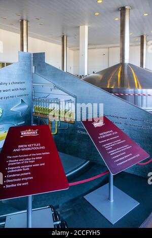 Královský Pivovar Krušovice, Česká republika / königliche Brauerei Krusovice, Tschechische republik Stockfoto