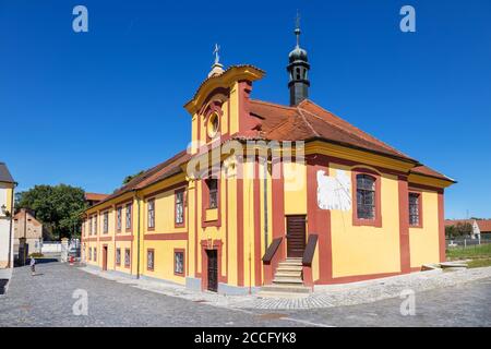 Královský Pivovar Krušovice, Česká republika / königliche Brauerei Krusovice, Tschechische republik Stockfoto