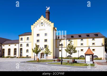 Královský Pivovar Krušovice, Česká republika / königliche Brauerei Krusovice, Tschechische republik Stockfoto