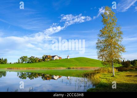 Hegratsrieder See, Hegratsried, bei Halblech, Ostallgäu, Allgäu, Schwaben, Bayern, Deutschland Stockfoto